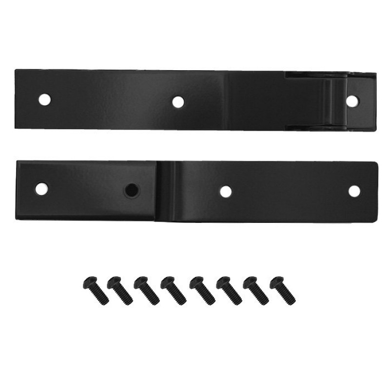 Rugged Ridge Tailgate Hinge Set, Powder Coated, Black - Pair