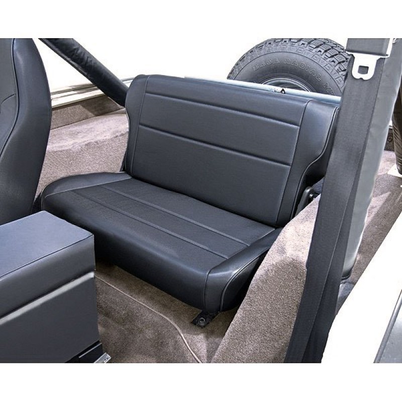 Rugged Ridge Fold & Tumble Rear Seat Black