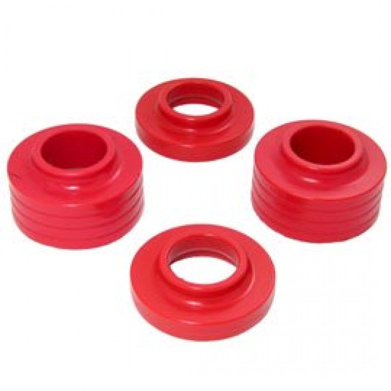 Energy Suspension Front Or Rear Coil Spring Isolator Set With 1 75 Lift Red Best Prices Reviews At Morris 4x4