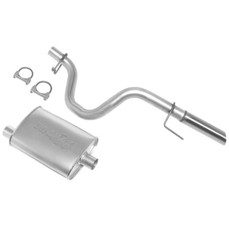 Dynomax Single 2.25" Super Turbo Cat-Back Exhaust System with 2.5" Tip and Muffler, Aluminized Steel