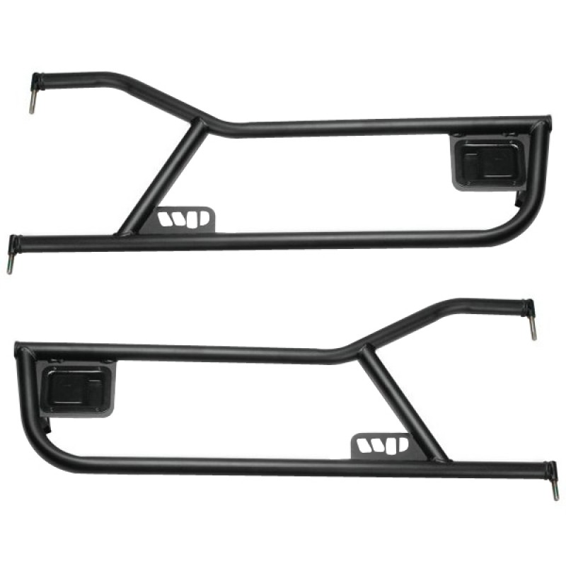 Warrior Products Economy Adventure Tube Doors (Pair) With Paddle Handles - Black