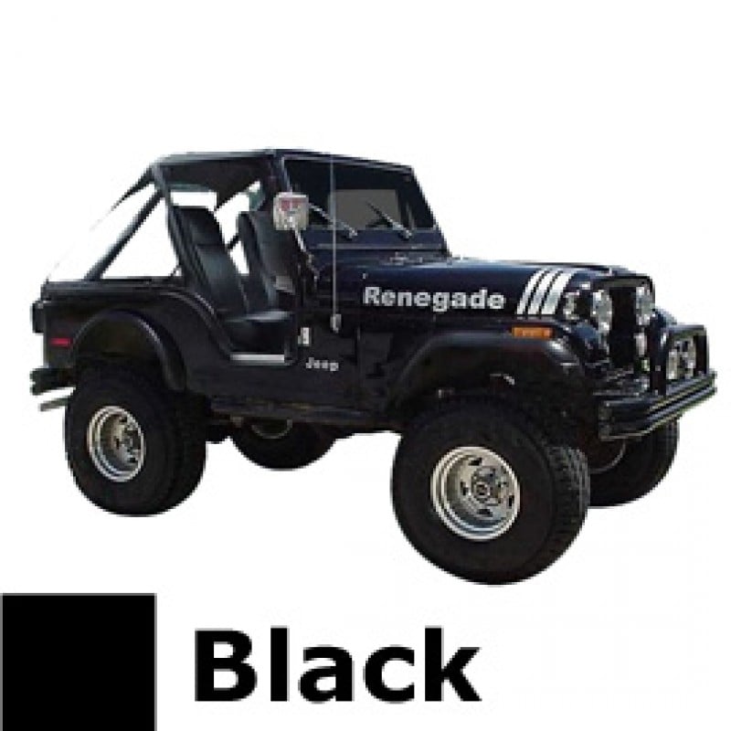 Phoenix Graphix Jeep Decal Renegade Kit Black Best Prices Reviews At Morris 4x4