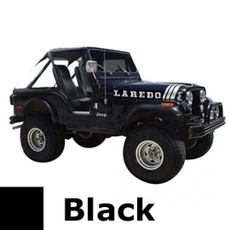 Phoenix Graphix Jeep Decal Laredo Kit - Black