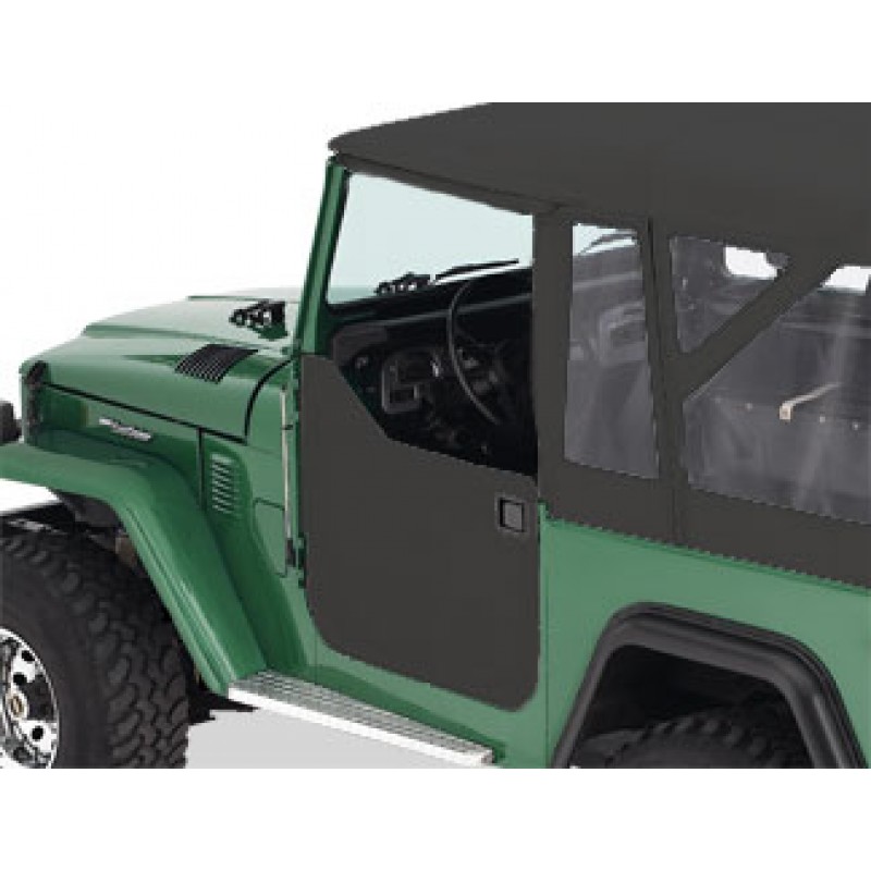 Bestop Lower Half Doors With Paddle Handles Black Pair Morris 4x4