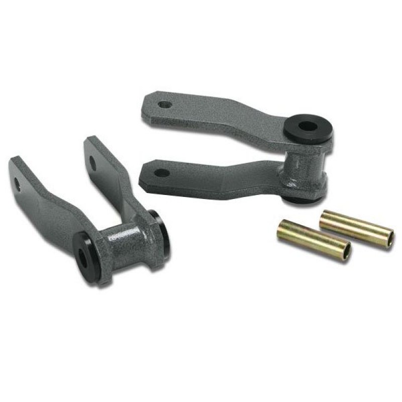 Warrior Products 1" Lift Leaf Spring Shackles (Pair) - Gray