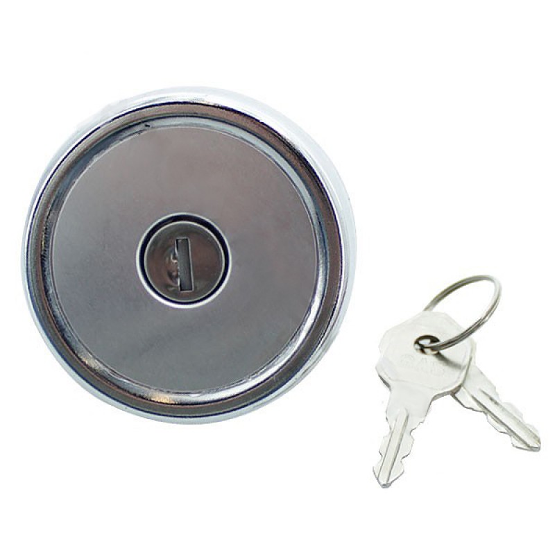 Crown Locking Gas Cap with Keys, Non-Venter - Silver | Best Prices &  Reviews at Morris 4x4