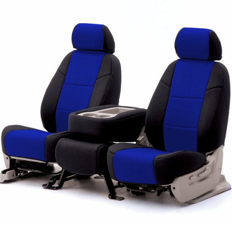 Coverking Front Seat Cover Neoprene Blue/Black