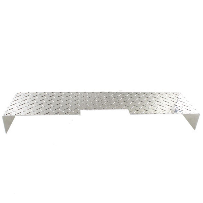 Warrior Front Frame Cover - Polished Diamond Plate