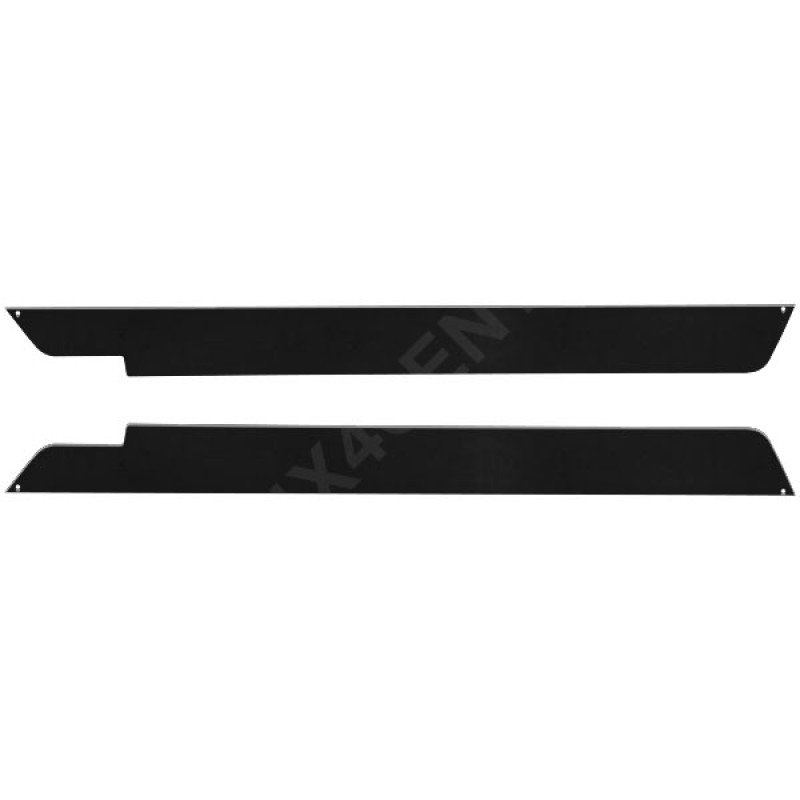 Warrior Sideplates, 12 Gauge Smooth Black Steel - Pair