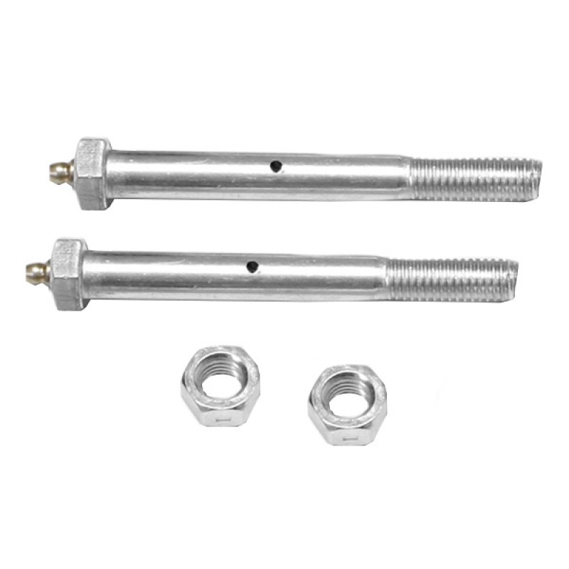 Warrior 7/16" x 4.5" Grade 5 Greaseable Bolts with Sleeves - Pair