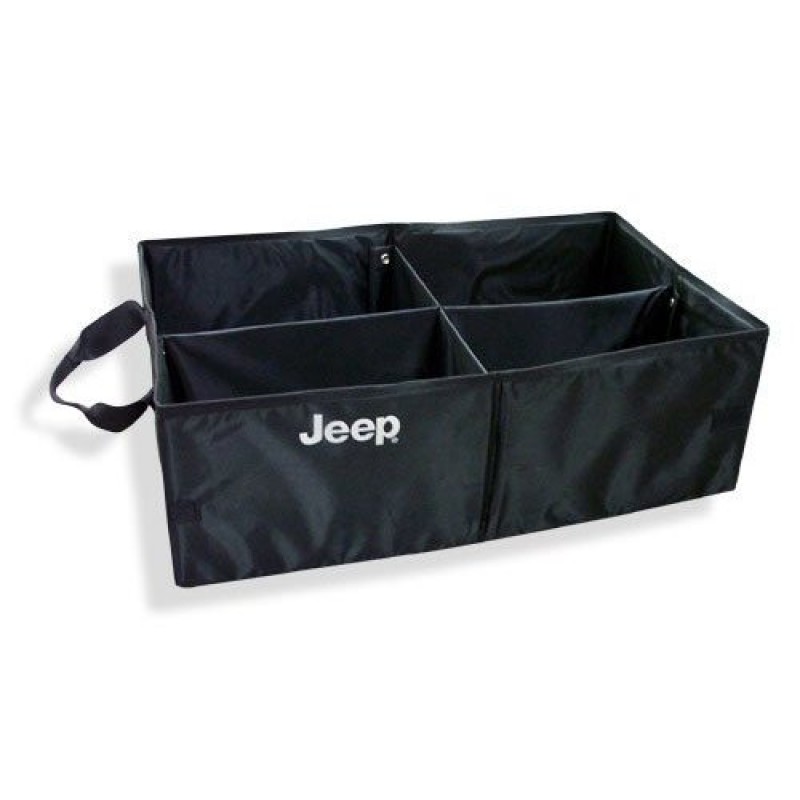 MOPAR Portable Cargo Tote with Jeep Logo, Black