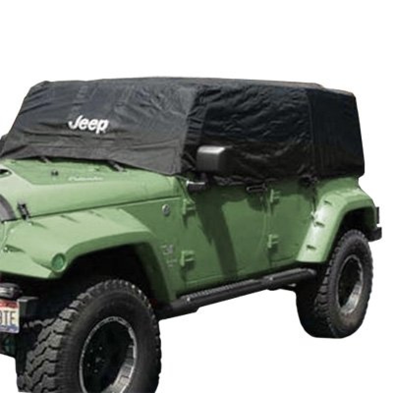 MOPAR Water Resistant Cab Cover with Jeep Logo - Black | Best Prices &  Reviews at Morris 4x4