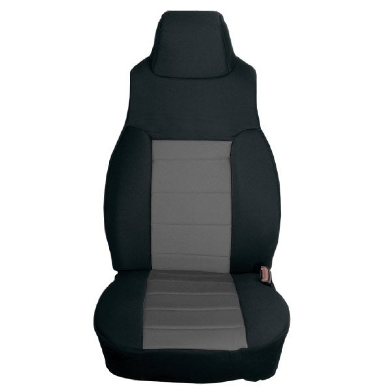 Rugged Ridge Neoprene Front Seat Covers, Black / Gray - Pair