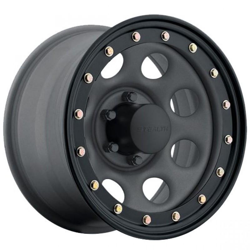 U.S. Wheel Stealth Crawler Lockring Style Steel Wheel - 17"x9" - Bolt Pattern 6x5.5" - Back Spacing 3.5" - Gunmetal