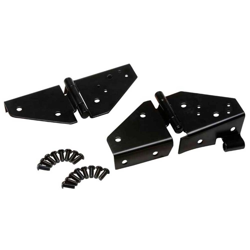 Kentrol Windshield Hinges, Black Powder Coat - Pair