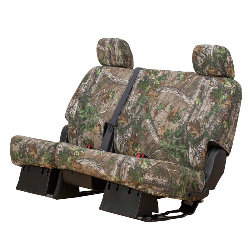 Covercraft Carhartt Custom Realtree Camo Rear Seat Cover - Xtra Green