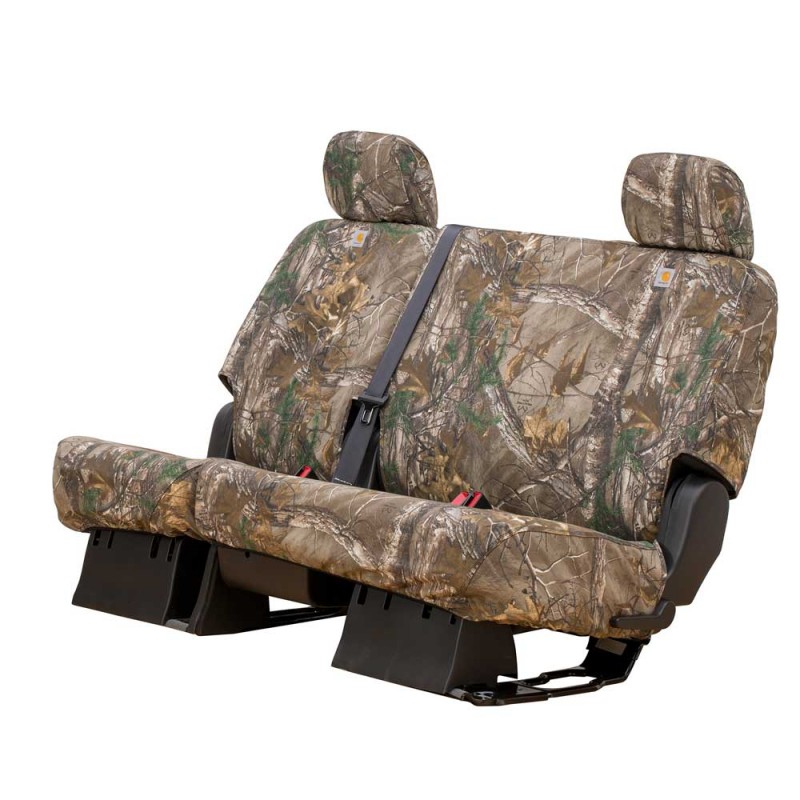 Covercraft Carhartt Custom Realtree Camo Rear Seat Cover - Xtra Brown