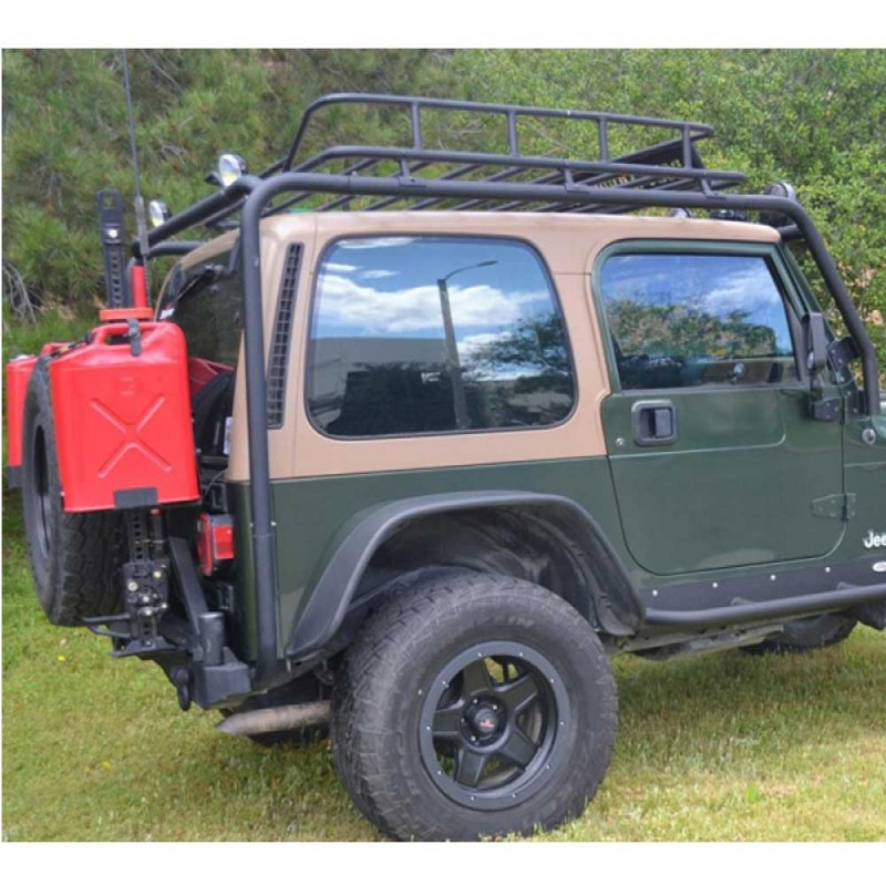 Body Armor 4X4 Cargo Rack Base, TJ Kit - Black