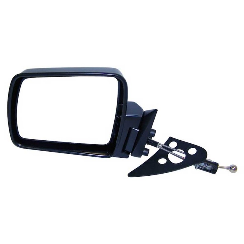 Crown Side Mirror with Foldaway, Left Side, Manual Remote, Black - Sold Individually