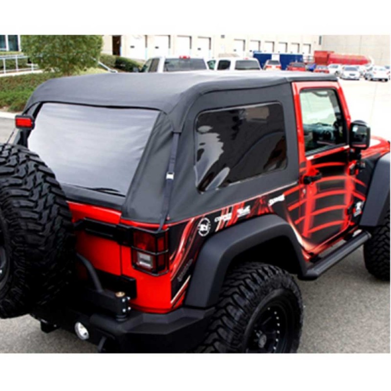Rampage Complete Frameless Trail Top Kit With Tinted Windows Black Diamond Sailcloth Best Prices Reviews At Morris 4x4