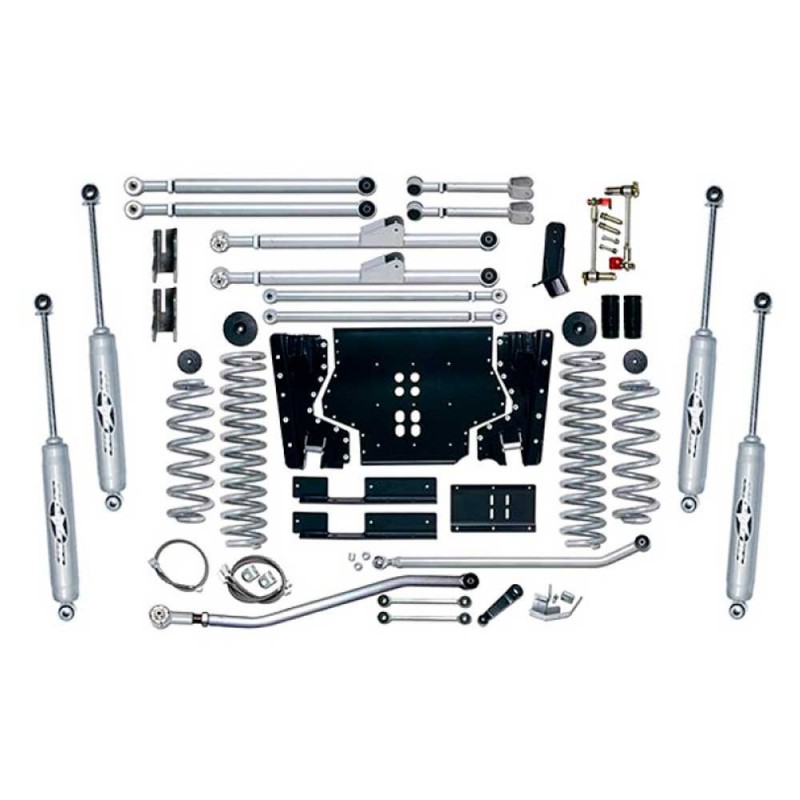 Rubicon Express 4.5" Extreme-Duty Long Arm Suspension Lift Kit with Twin-Tube Shocks