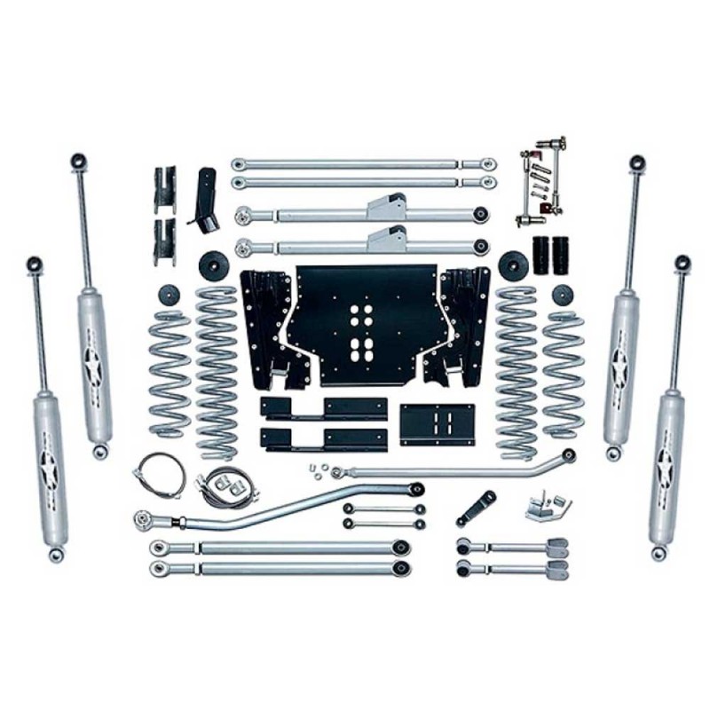 Rubicon Express 4.5" Extreme-Duty Long Arm Suspension Lift Kit with Twin-Tube Shocks with Rear Track Bar
