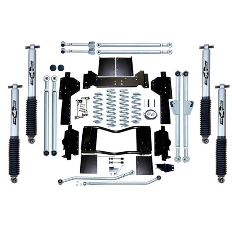 Rubicon Express ZJ 4.5" Extreme-Duty Long Arm Suspension Lift Kit with MonoTube Shocks