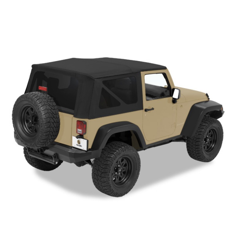 Pavement Ends Replay Soft Top with Tinted Rear Windows, No Doors - Black Diamond