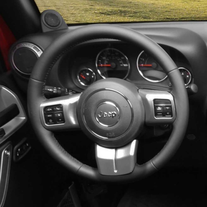 Rugged Ridge Steering Wheel Trim - Charcoal