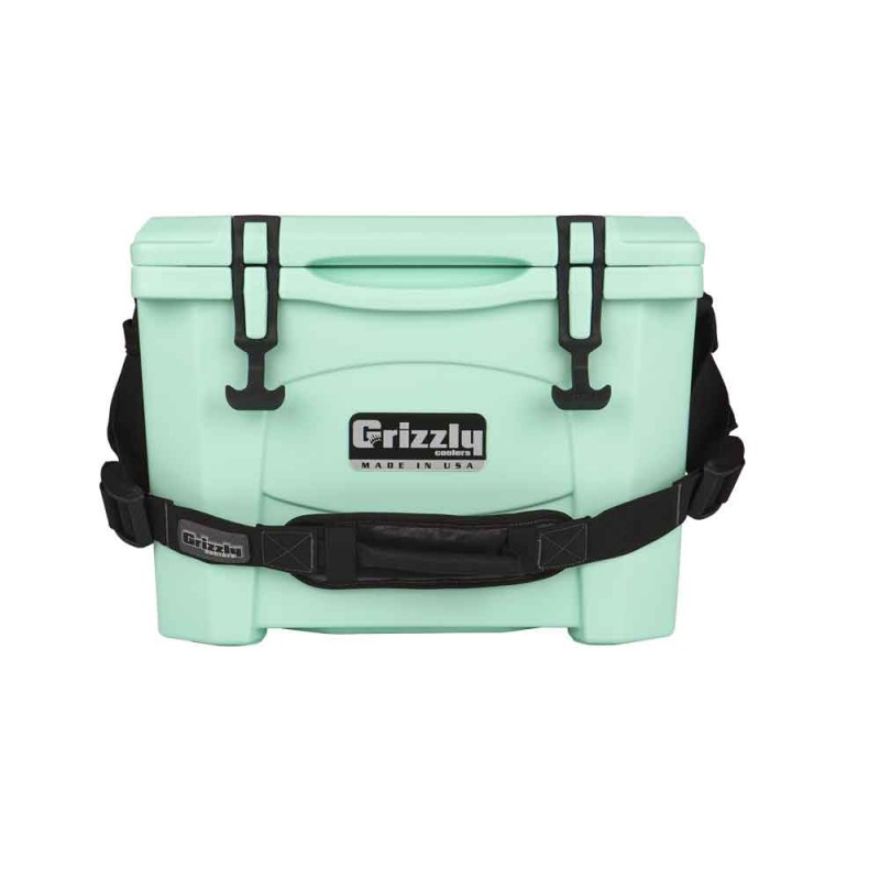 Grizzly 15 Quart RotoMolded Cooler-Sea Foam Green