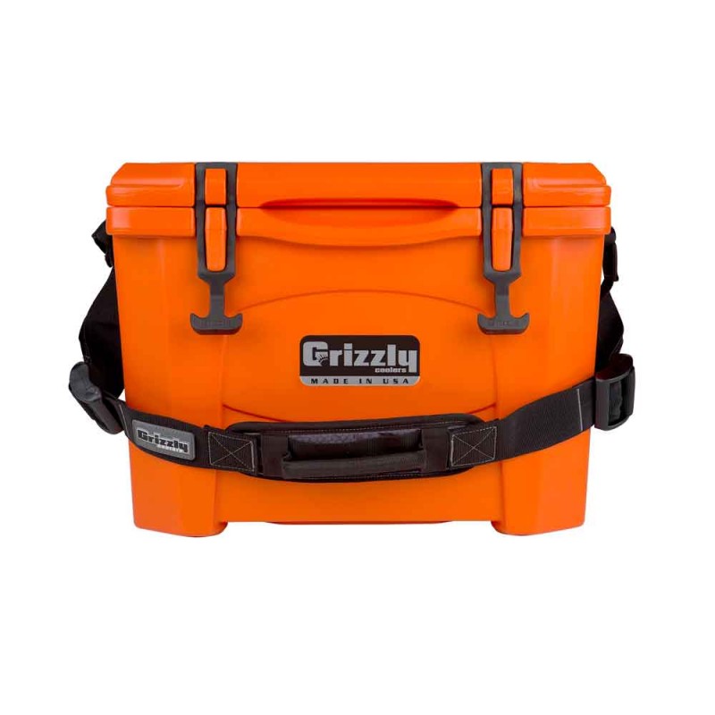 Grizzly 15 Quart RotoMolded Cooler-Orange