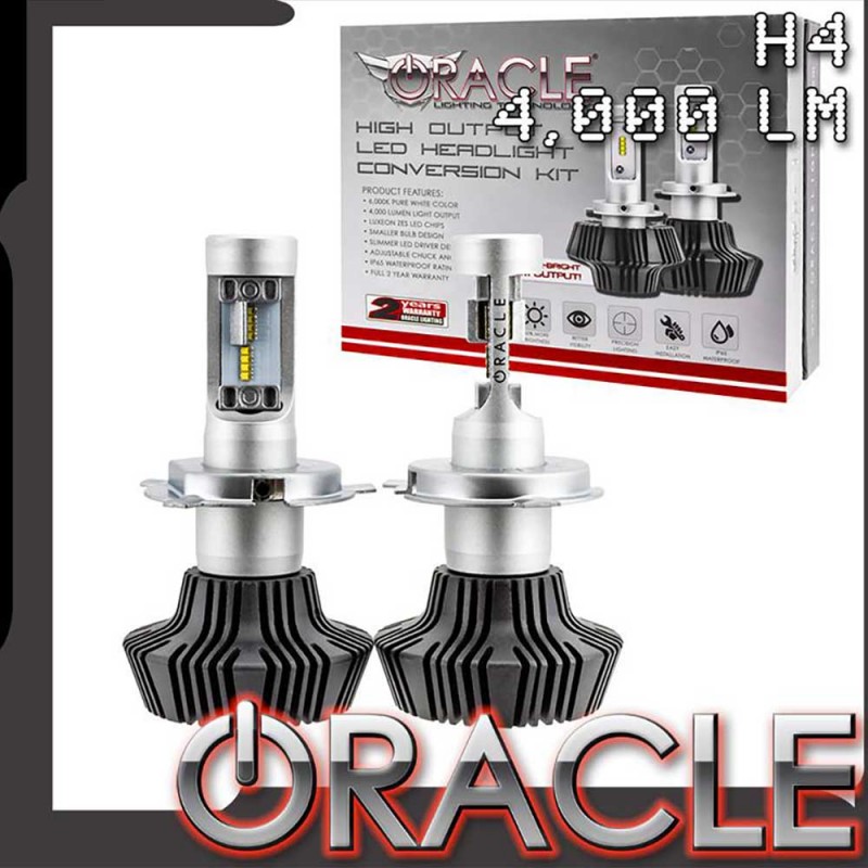 ORACLE H4 4,000 Lumen LED Headlight Bulbs (Pair)
