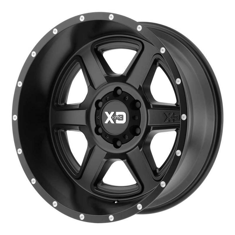 KMC XD832 Fusion Series Wheel 20x12" - 5x5" Bolt Pattern, 4.77 Backspacing - Satin Black