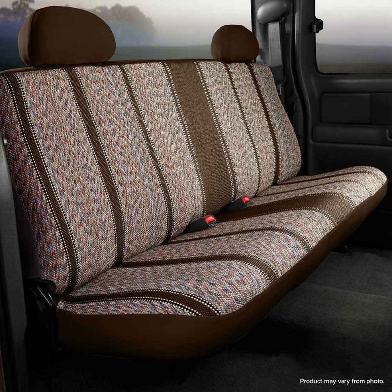 Fia Wrangler Saddle Blanket Custom Fit Seat Covers, Rear Seat, Brown