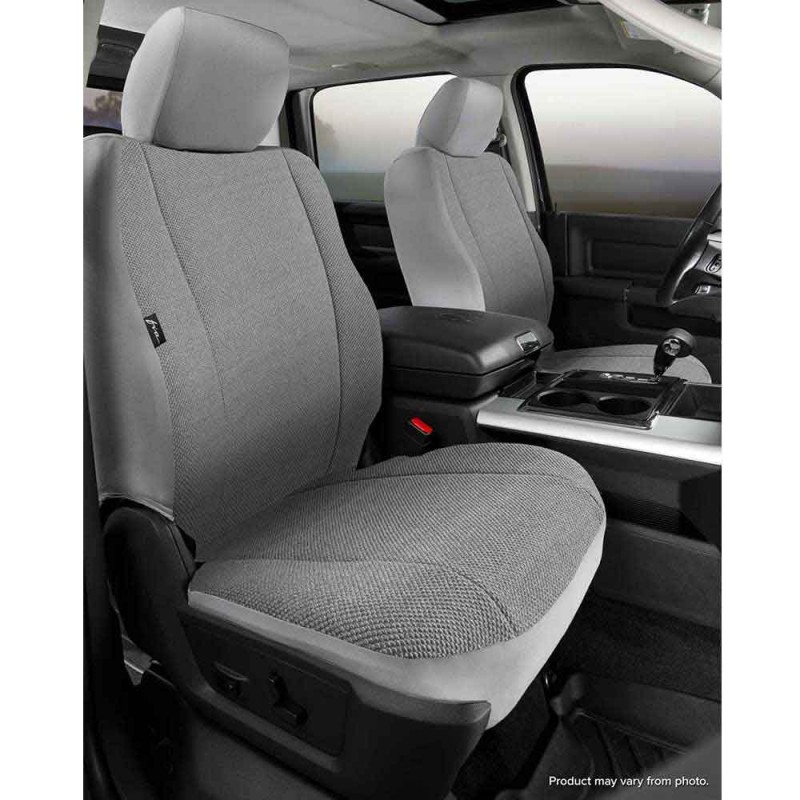 Fia Wrangler Saddle Blanket Custom Fit Seat Covers with Airbags, Front Seat, Solid Gray - Pair