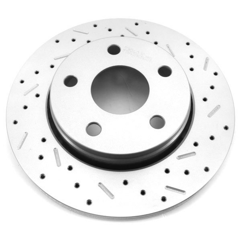 XtremeStop High Performance Cross Drilled and Slotted Front Left Brake Rotor