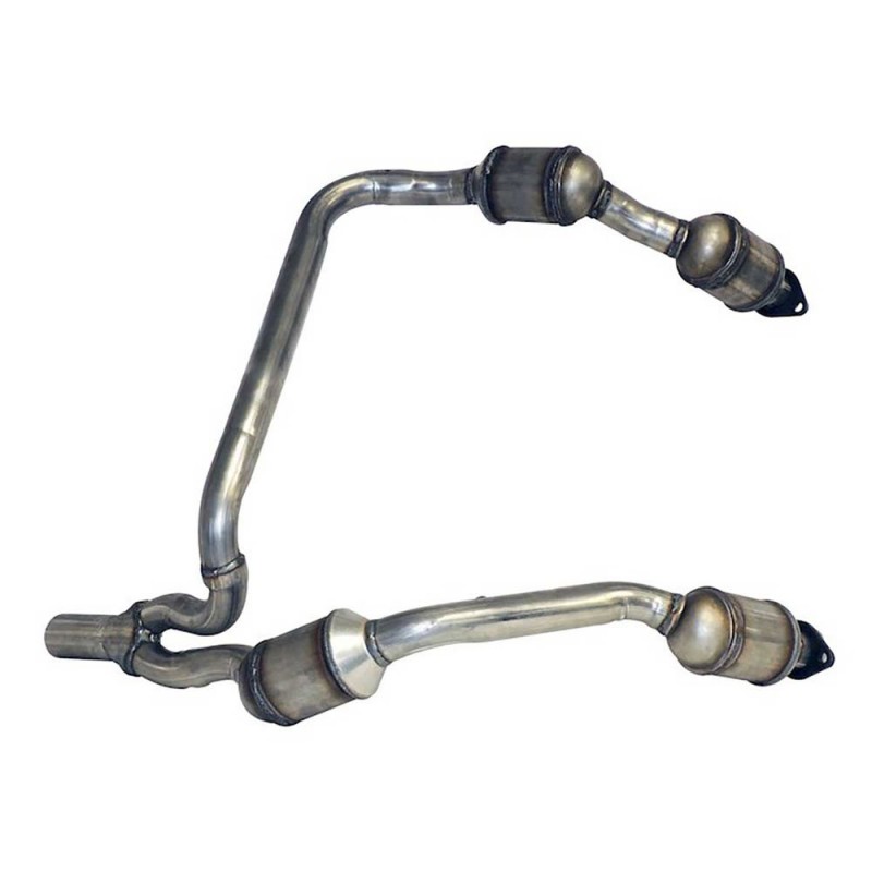 Crown Front Exhaust Pipe with 4 Catalytic Converters