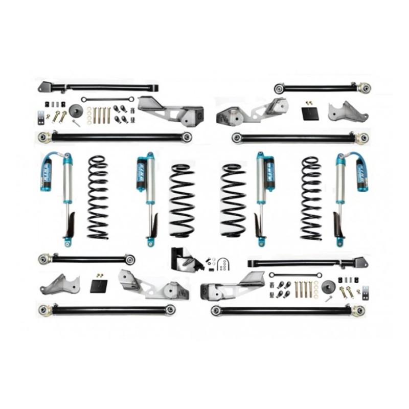 EVO 3.5" High Clearance Long Arm Suspension Lift Kit, Up to 37" Tires, with Remote Reservoir Shocks