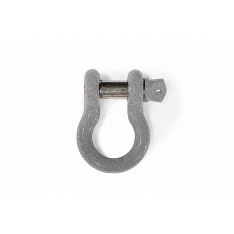 Steinjager 3/4" D-Ring Shackle for JL, 4.75 Ton Work Load Limit, Gray Hammertone - Sold Individually