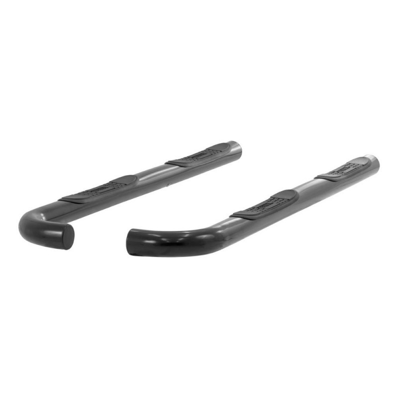 Aries Automotive 3" Round Side Bars for Jeep KJ, Steel, Semi-Gloss Black - Pair