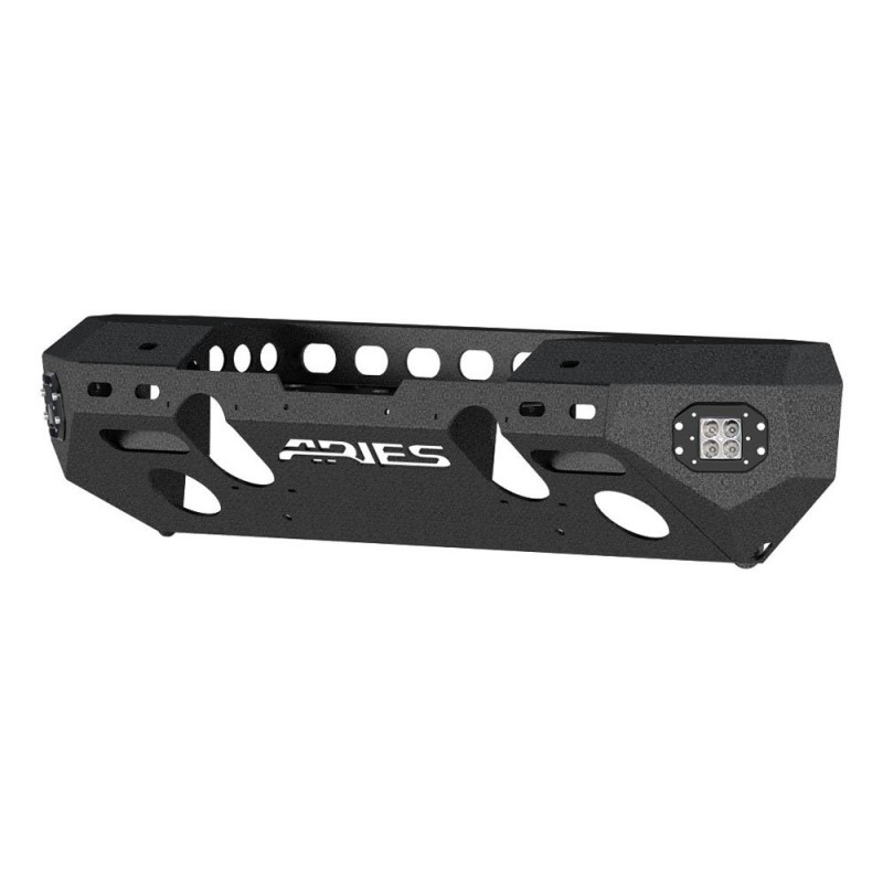 Aries Automotive TrailChaser Front Bumper with LED Corners, Aluminum - Textured Black