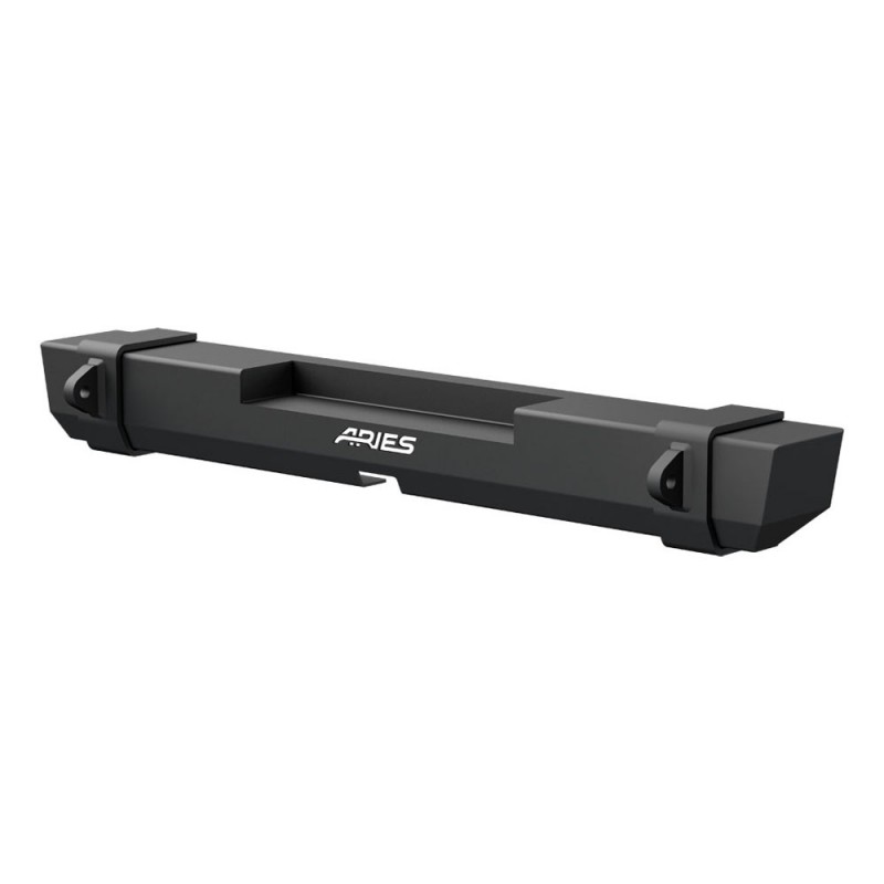 Aries Automotive TrailCrusher Jeep JK Rear Bumper with Shackle Mounts, Carbon Steel - Carbide Black Powdercoat