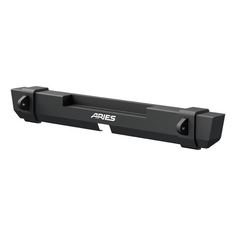 Aries Automotive TrailCrusher Jeep TJ Rear Bumper with Shackle Mounts, Carbon Steel - Carbide Black Powdercoat