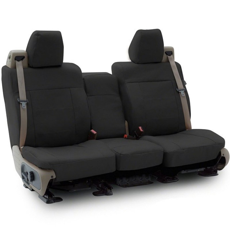 Coverking 60/40 Rear Bench Seat Cover, Poly Cotton Drill - Black