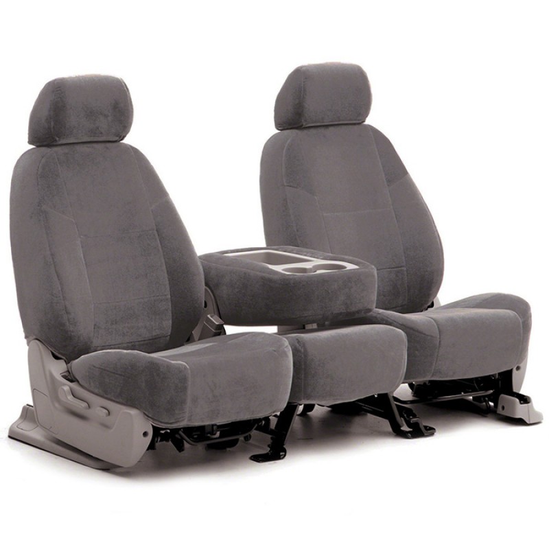 Coverking 60/40 Rear Bench Seat Cover, Velour - Gray