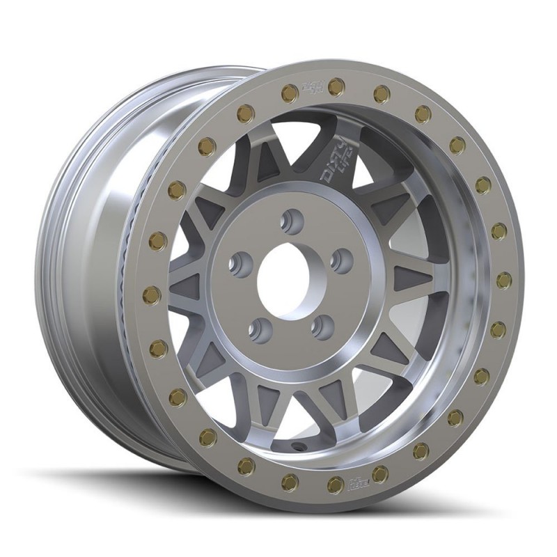 Dirty Life Roadkill Race 9302 Series Wheel, 17"x9", 5x5.5 Bolt Pattern, 4.45" Back Spacing - Machined Beadlock