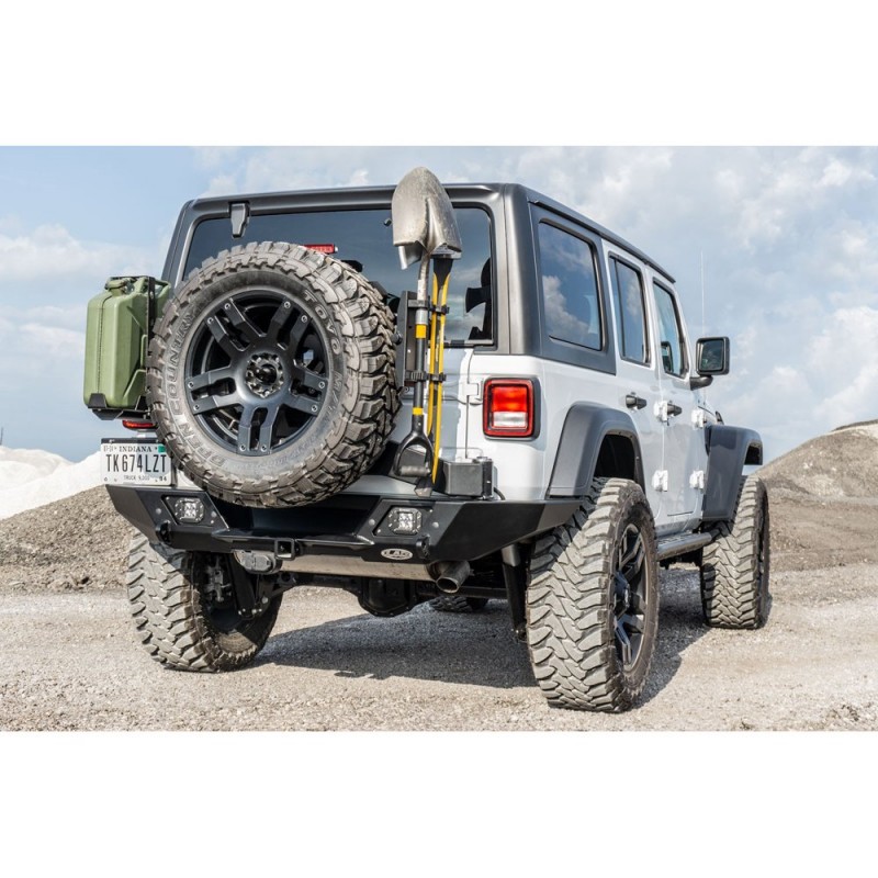 Lod Jl Destroyer Full Width Rear Bumper With Tire Carrier Black Powdercoat Best Prices Reviews At Morris 4x4