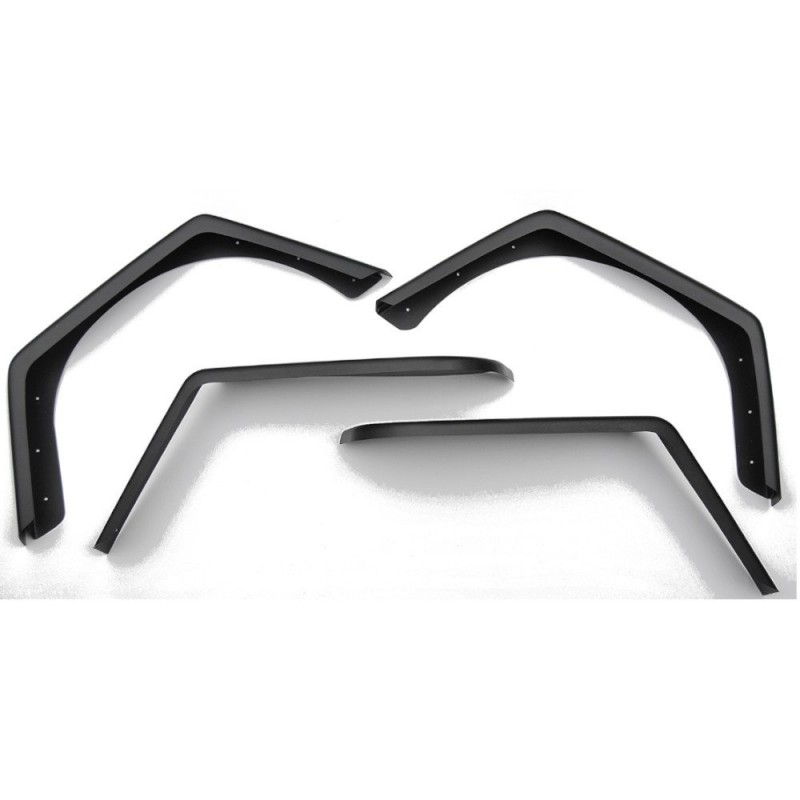 MCE Fenders 4.5" Flat Fender Flare Kit - Textured Black - TJ & TJL