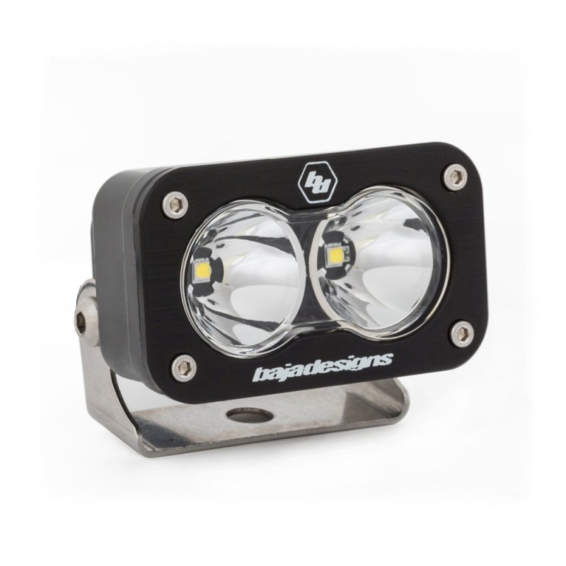 Baja Designs S2 Sport Spot Beam LED Light, Black with Clear Lens - Sold Individually