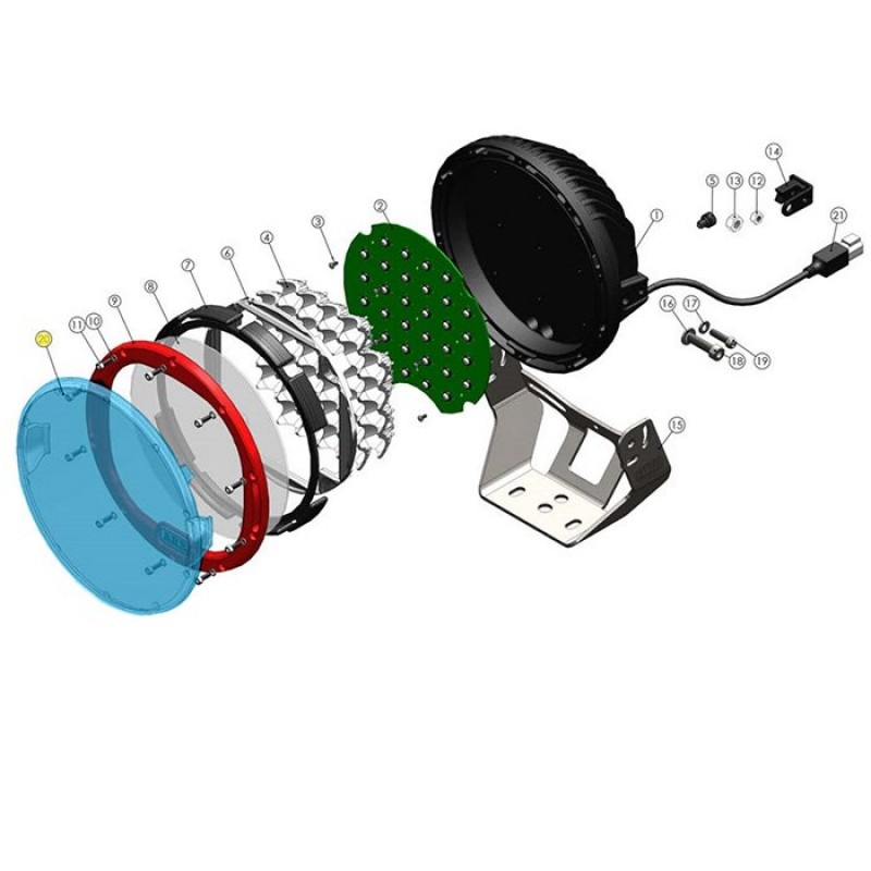 Arb Intensity Led Driving Light Covers For Ar32 Driving Lights Blue Pair